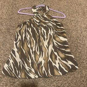 100% Silk Halter Neck Tank size 6